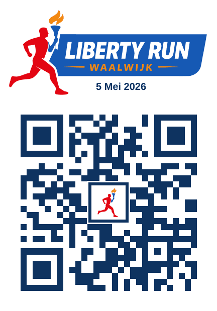 QR code naar libertyrun.nl met logo